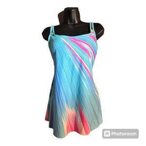 New women’s 2XL teal tankini